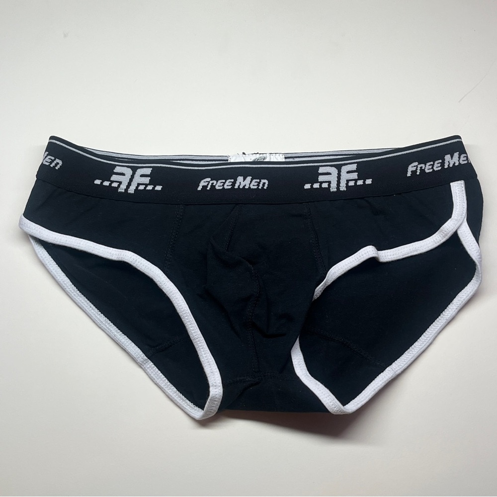 Black Briefs with White Trim Freeman by Obviously